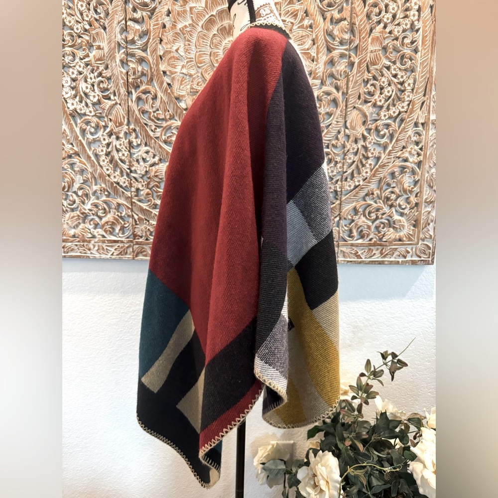 QBREZA Women's Wraps Shawl Blanket Scarf Poncho- One Size - Picture 8 of 9